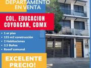 Departamento en Venta en la Colonia Educación Coyoacán