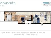 Departamento en venta en Pedregal de Santo Domingo,...