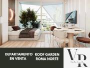 Departamento en venta en Roma Norte, preventa, roof garden