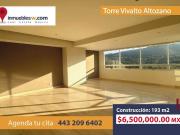 DEPARTAMENTO EN VENTA EN TORRE VIVALTO ALTOZANO, MORELIA