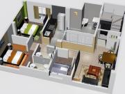 DEPARTAMENTO EN VENTA INDEPENDENCIA EN GRIS PISO 4