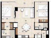 Departamento en venta Playa del Carmen 2 recamaras 2...