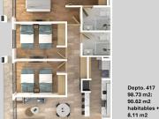 DEPARTAMENTO EN VENTA SKYPARK AMORES, ACACIAS DEL VALLE,...