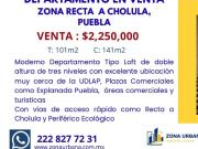 DEPARTAMENTO EN VENTA ZONA RECTA A CHOLULA, PUEBLA