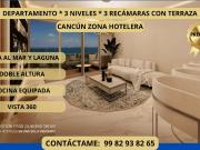 DEPARTAMENTO EN ZONA HOTELERA CANC?N. 3 REC?MARAS CON...