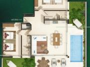 Departamento Garden house en venta en Artila Tulum aldea...
