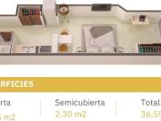 Departamento monoambiente a estrenar Maipú al 1000 Salta...