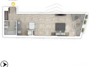 Departamento monoambiente en venta Centro, Rosario