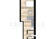 Departamento monoambiente en venta Rosario