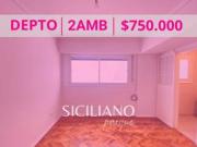 Depto Palermo 2 amb. reciclado y luminoso 33m²
