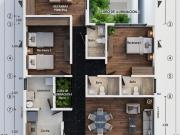 Depto Prado Coapa_3 Rec, 2 baños y 2 estax_Vig 24 Hrs