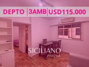 Depto Recoleta 3 amb. apto profesional 43m²