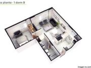 Depto Zona Abasto sobre Av. Alem Financiado!