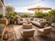 DERNIER ETAGE A TOULON EST SUPERBE T3 AVEC TERRASSE DE 13 M²