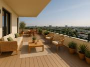 DERNIER ETAGE PORT MARIANNE ! T3 DE 65M² AVEC TERRASSE 40M²