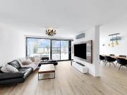 Designerwohnung mit eigenem Garten und Blick auf die...