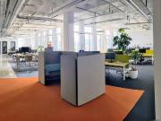 Desks in coworking space