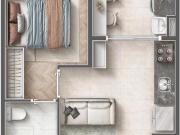 Apartamento para venda em Perdizes com 1 quarto, 30m²