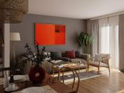 Doppelhaushälfte am Feldrand mit freiem Blick,...