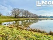 DORDOGNE SAINT ANDRÉ DE DOUBLE: Etang avec terrain non...