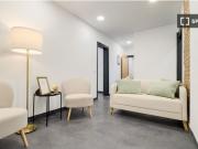 Dormitorio en un apartamento de 7 habitaciones en Barcelona