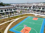 Double storey terrace 22x70 unblock view full loan...