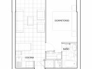 Dpto 1d 1b + Bodega, Santiago Centro