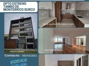 Dpto Estreno Tambo Monterrico Surco 3Dorm 183m2 Cerca...