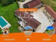 Duo de maisons, piscine et 3 ha de nature: charme et...