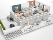 Duplex 5 pièces 140 m²