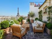 Duplex derniers étages avec terrasses vue Tour Eiffel...