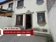 Duplex en alquiler las leñas con patio, asador y garage