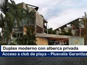 Dúplex exclusivo con alberca privada, rodeado de...