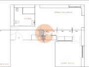 Duplex T1+2 em construção, com terraço com 85m2 vista...