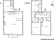 Duplex traversant avec balcon dans ancien hôtel...