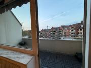 Düsseldorf mit Blick auf den Rheinturm, Dusseldorf...