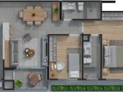 Ecoville Apto. com 3 Quartos 1 Suíte 2 vagas de Garagem