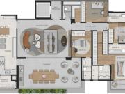 Ed. Belaterra by Tecnisa Chácara Flora / 258m² 4 suites...