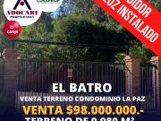 EL BATRO TERRENO CONDOMINIO LA PAZ 9.980M2