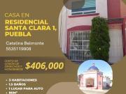 Elección Única. Casa en Sta. Clara, Puebla
