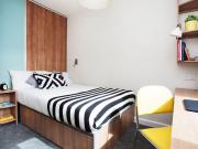 Elegant ensuite bedroom in a student residence, close to...