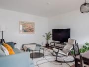 elegant two room flat with two balconies close to subway...