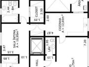 Confortável apartamento tipo para venda e locação em...