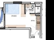 Elegante studio para venda em Pinheiros com 1 quarto,...