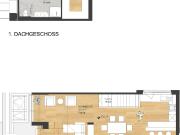 Eleganz trifft Lage Neubau Dachgeschosswohnung in Toplage
