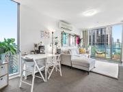 Elevated North Facing Living with City Skyline and River...