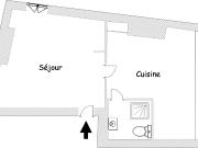 En location Appartement 1 pièce 26 m