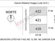 En venta 1 hectárea de terreno selvático escriturado en...