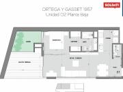 En venta dos ambientes con jardin Cañitas