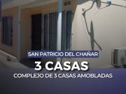 EN VENTA I COMPLEJO 3 CASAS AMOBLADAS